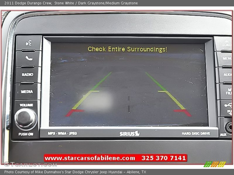 Stone White / Dark Graystone/Medium Graystone 2011 Dodge Durango Crew
