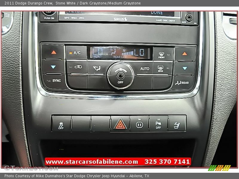 Stone White / Dark Graystone/Medium Graystone 2011 Dodge Durango Crew