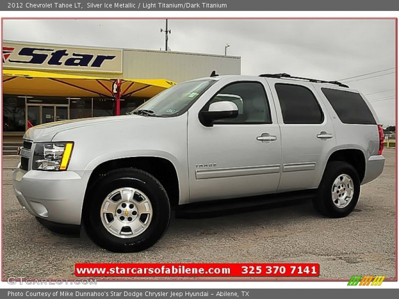 Silver Ice Metallic / Light Titanium/Dark Titanium 2012 Chevrolet Tahoe LT