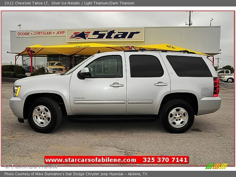 Silver Ice Metallic / Light Titanium/Dark Titanium 2012 Chevrolet Tahoe LT
