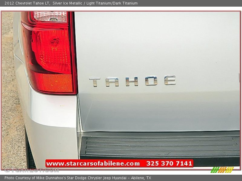Silver Ice Metallic / Light Titanium/Dark Titanium 2012 Chevrolet Tahoe LT