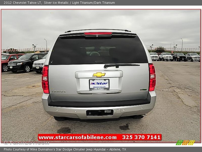 Silver Ice Metallic / Light Titanium/Dark Titanium 2012 Chevrolet Tahoe LT