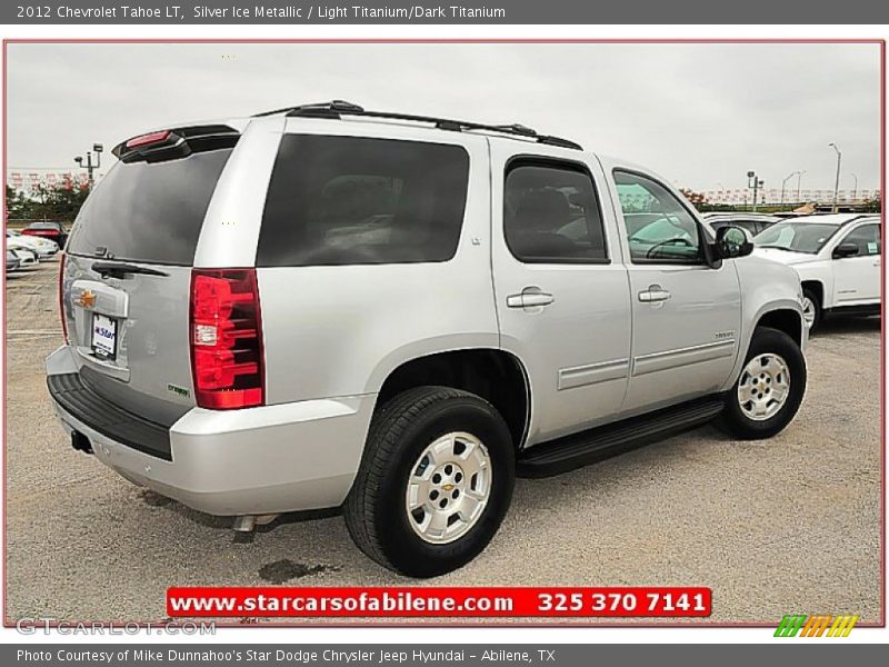 Silver Ice Metallic / Light Titanium/Dark Titanium 2012 Chevrolet Tahoe LT