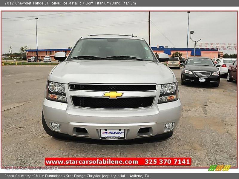 Silver Ice Metallic / Light Titanium/Dark Titanium 2012 Chevrolet Tahoe LT
