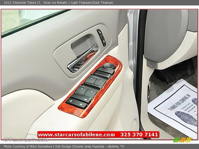 Silver Ice Metallic / Light Titanium/Dark Titanium 2012 Chevrolet Tahoe LT