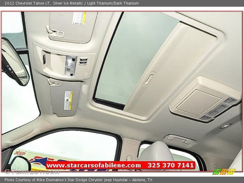 Silver Ice Metallic / Light Titanium/Dark Titanium 2012 Chevrolet Tahoe LT