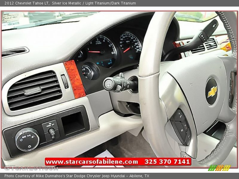 Silver Ice Metallic / Light Titanium/Dark Titanium 2012 Chevrolet Tahoe LT