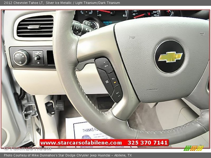 Silver Ice Metallic / Light Titanium/Dark Titanium 2012 Chevrolet Tahoe LT
