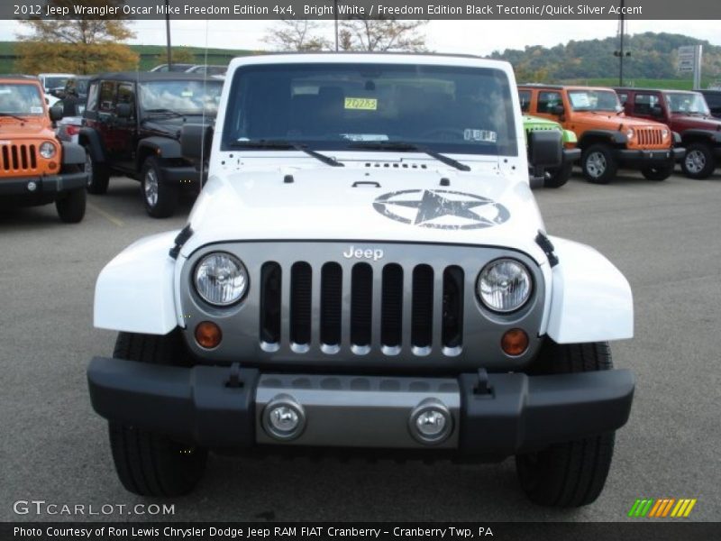 Bright White / Freedom Edition Black Tectonic/Quick Silver Accent 2012 Jeep Wrangler Oscar Mike Freedom Edition 4x4