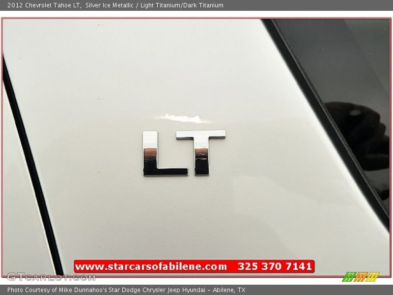 Silver Ice Metallic / Light Titanium/Dark Titanium 2012 Chevrolet Tahoe LT