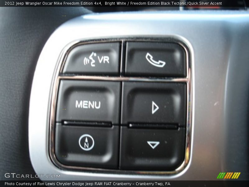 Bright White / Freedom Edition Black Tectonic/Quick Silver Accent 2012 Jeep Wrangler Oscar Mike Freedom Edition 4x4