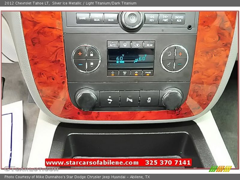 Silver Ice Metallic / Light Titanium/Dark Titanium 2012 Chevrolet Tahoe LT