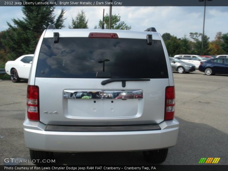 Bright Silver Metallic / Dark Slate Gray 2012 Jeep Liberty Latitude 4x4