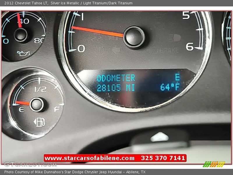 Silver Ice Metallic / Light Titanium/Dark Titanium 2012 Chevrolet Tahoe LT