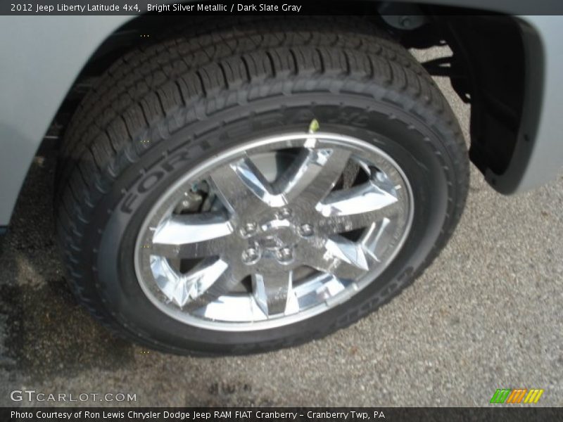 Bright Silver Metallic / Dark Slate Gray 2012 Jeep Liberty Latitude 4x4