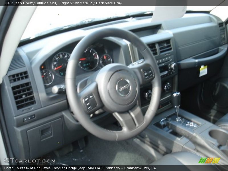 Bright Silver Metallic / Dark Slate Gray 2012 Jeep Liberty Latitude 4x4
