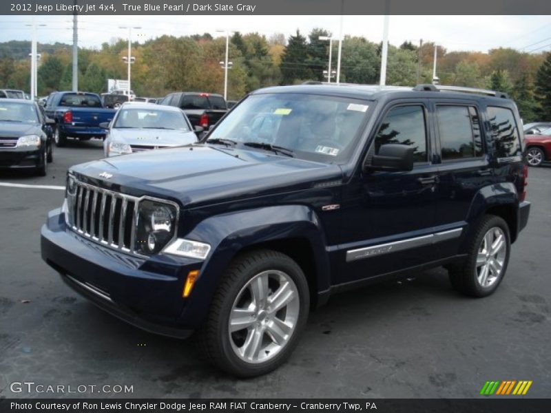 True Blue Pearl / Dark Slate Gray 2012 Jeep Liberty Jet 4x4
