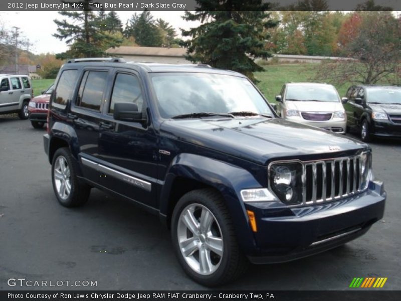 True Blue Pearl / Dark Slate Gray 2012 Jeep Liberty Jet 4x4