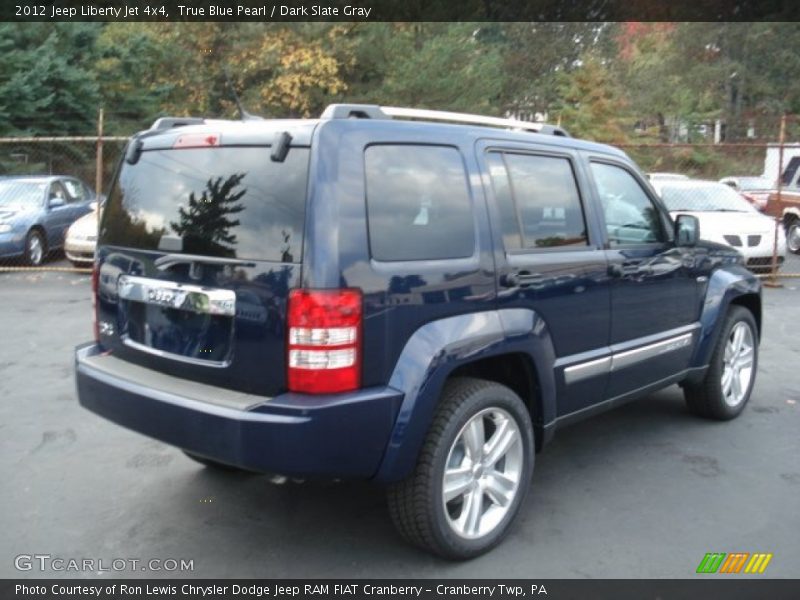 True Blue Pearl / Dark Slate Gray 2012 Jeep Liberty Jet 4x4