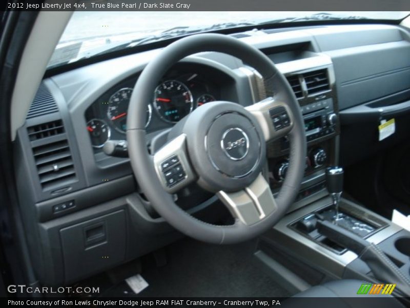 True Blue Pearl / Dark Slate Gray 2012 Jeep Liberty Jet 4x4