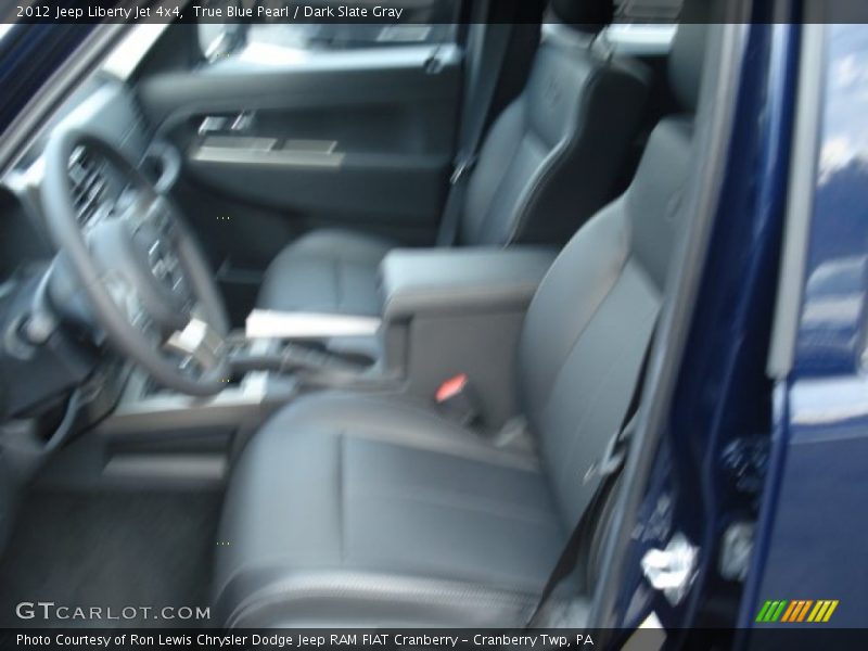 True Blue Pearl / Dark Slate Gray 2012 Jeep Liberty Jet 4x4