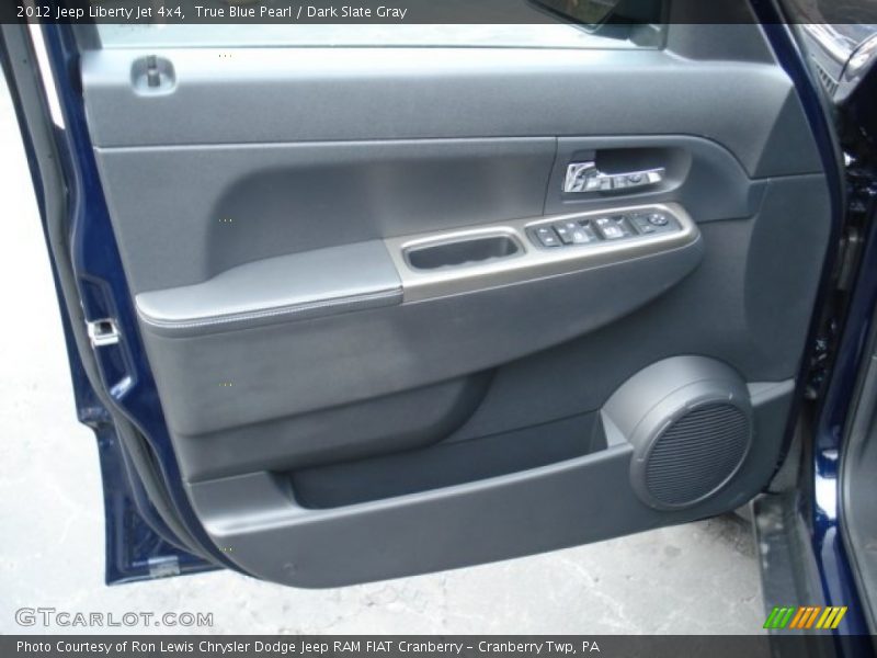 True Blue Pearl / Dark Slate Gray 2012 Jeep Liberty Jet 4x4