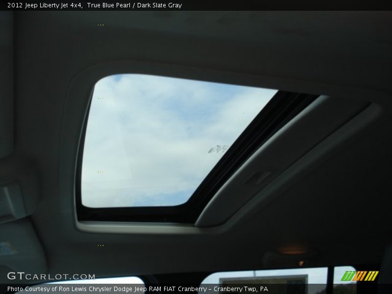 True Blue Pearl / Dark Slate Gray 2012 Jeep Liberty Jet 4x4