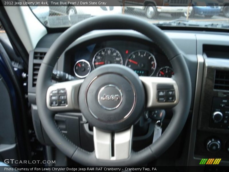 True Blue Pearl / Dark Slate Gray 2012 Jeep Liberty Jet 4x4