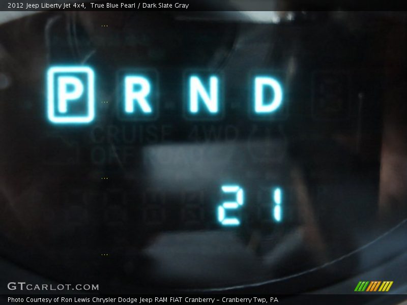 True Blue Pearl / Dark Slate Gray 2012 Jeep Liberty Jet 4x4