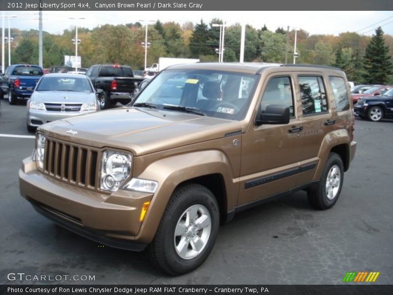 Canyon Brown Pearl / Dark Slate Gray 2012 Jeep Liberty Sport 4x4