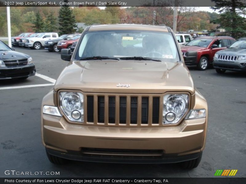 Canyon Brown Pearl / Dark Slate Gray 2012 Jeep Liberty Sport 4x4