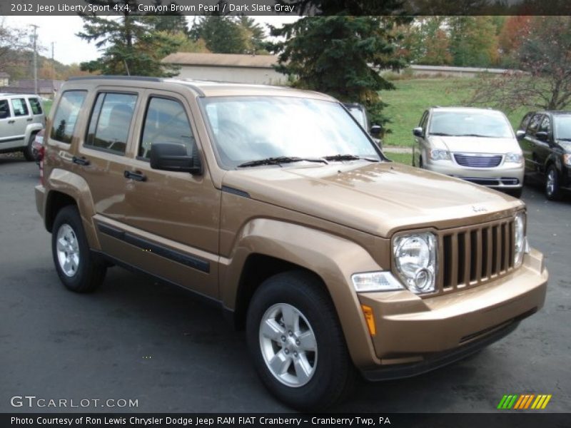 Canyon Brown Pearl / Dark Slate Gray 2012 Jeep Liberty Sport 4x4