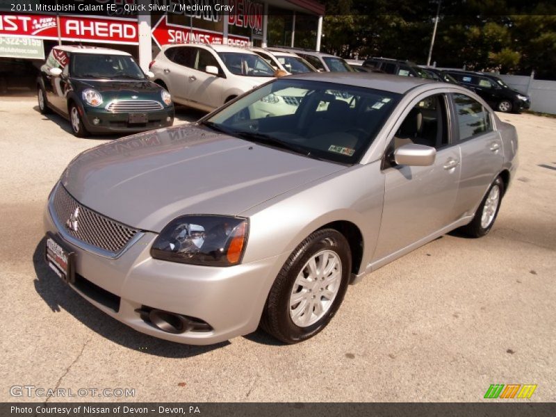Quick Silver / Medium Gray 2011 Mitsubishi Galant FE