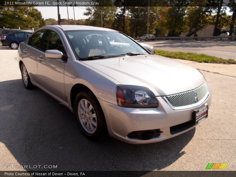 Quick Silver / Medium Gray 2011 Mitsubishi Galant FE