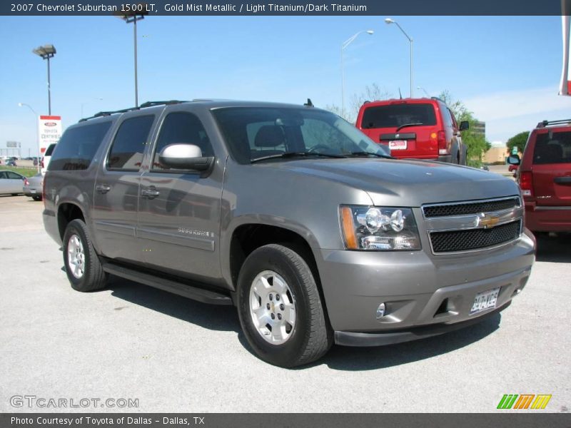 Gold Mist Metallic / Light Titanium/Dark Titanium 2007 Chevrolet Suburban 1500 LT