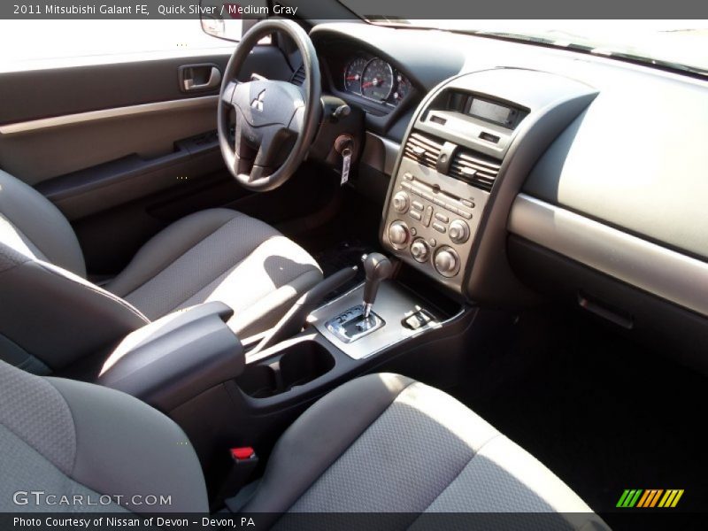 Quick Silver / Medium Gray 2011 Mitsubishi Galant FE