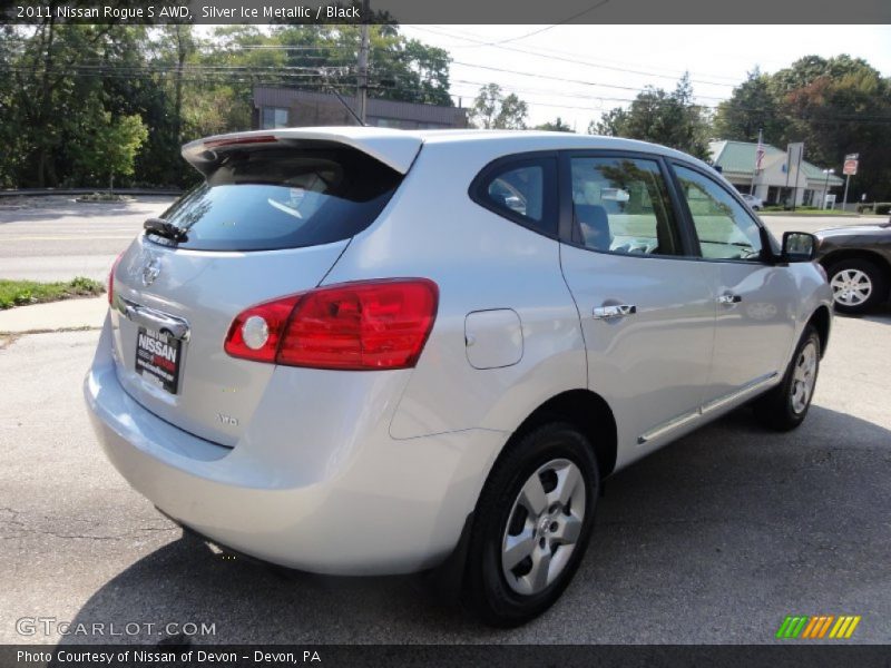Silver Ice Metallic / Black 2011 Nissan Rogue S AWD