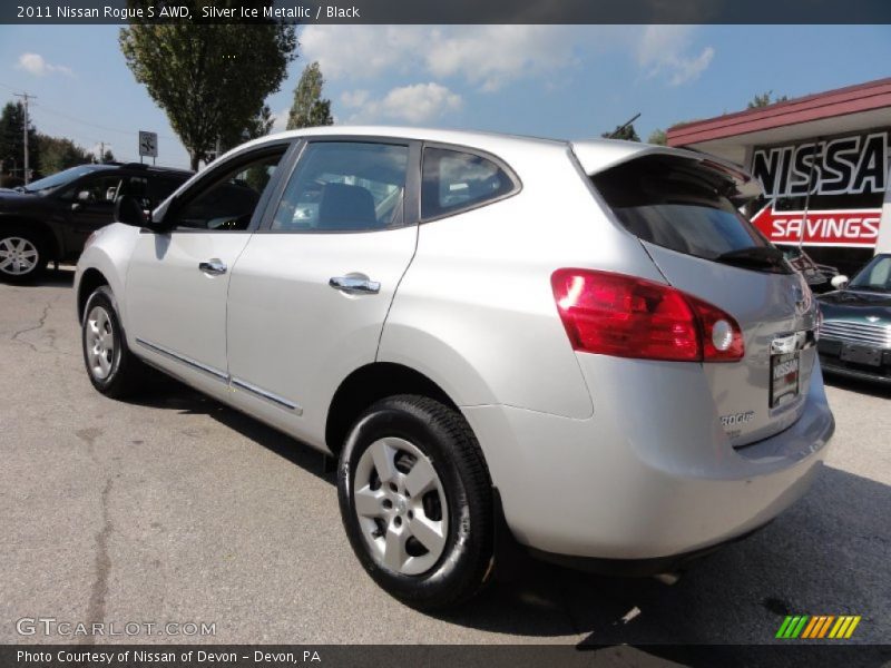 Silver Ice Metallic / Black 2011 Nissan Rogue S AWD
