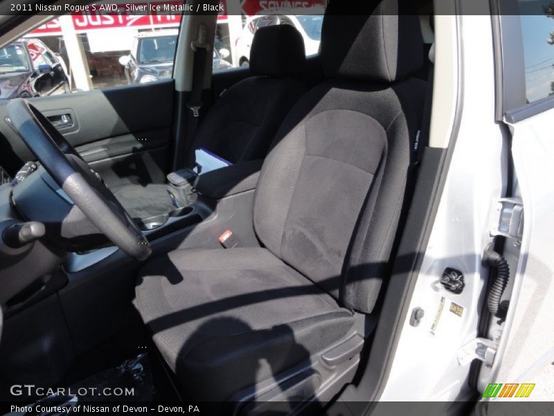 Silver Ice Metallic / Black 2011 Nissan Rogue S AWD