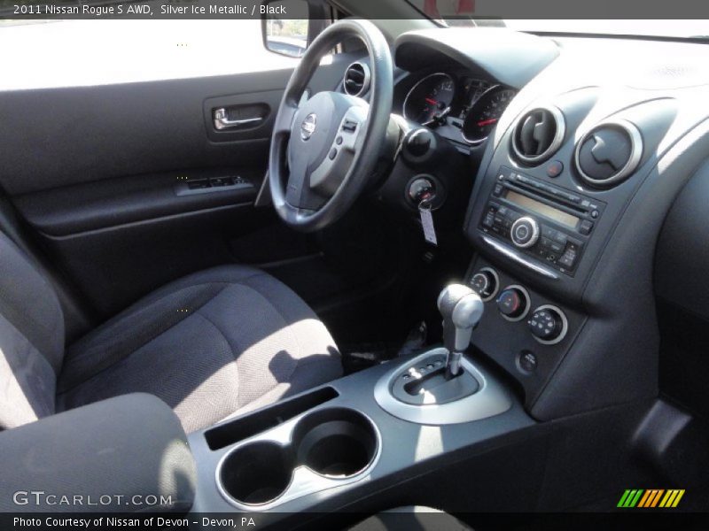 Silver Ice Metallic / Black 2011 Nissan Rogue S AWD