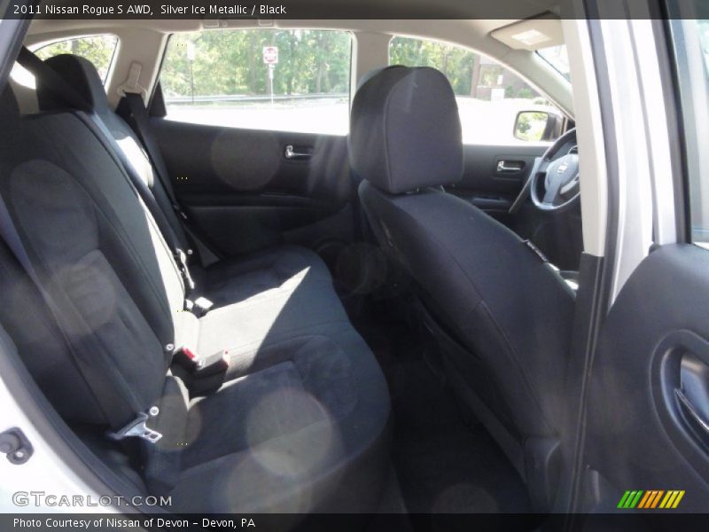 Silver Ice Metallic / Black 2011 Nissan Rogue S AWD