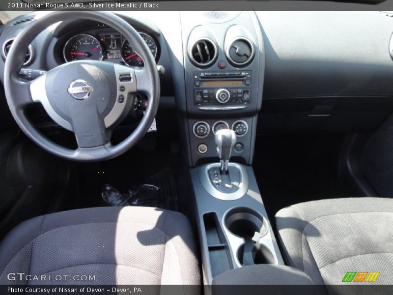 Silver Ice Metallic / Black 2011 Nissan Rogue S AWD