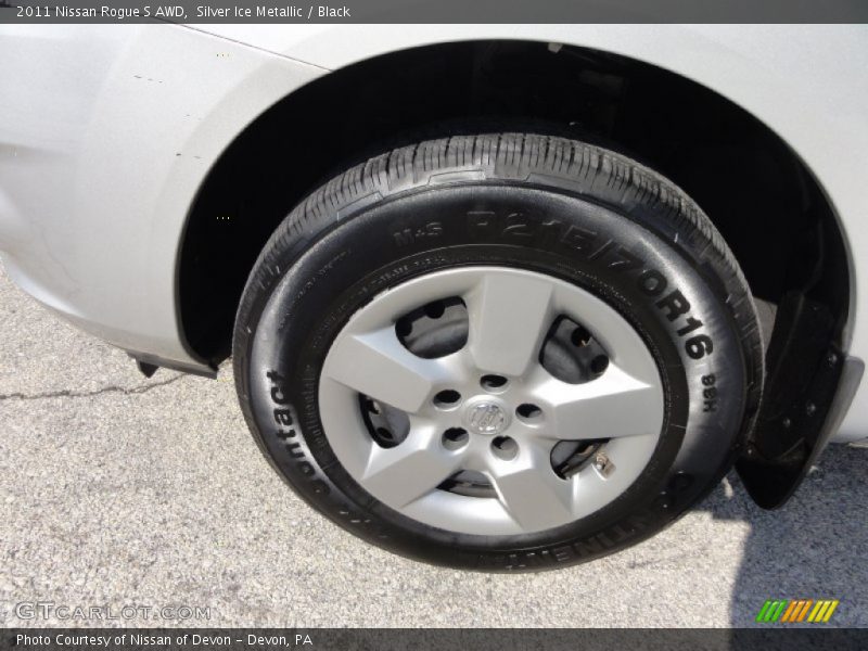 Silver Ice Metallic / Black 2011 Nissan Rogue S AWD