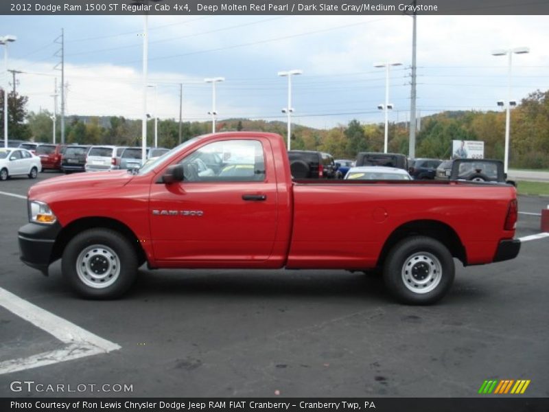 Deep Molten Red Pearl / Dark Slate Gray/Medium Graystone 2012 Dodge Ram 1500 ST Regular Cab 4x4