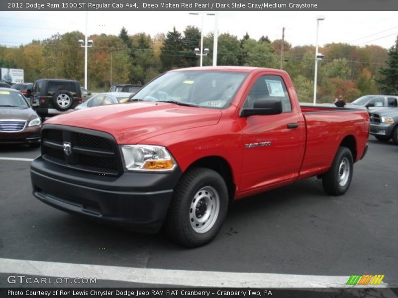 Deep Molten Red Pearl / Dark Slate Gray/Medium Graystone 2012 Dodge Ram 1500 ST Regular Cab 4x4