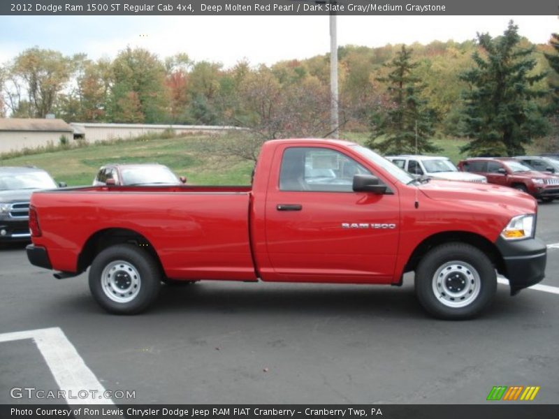 Deep Molten Red Pearl / Dark Slate Gray/Medium Graystone 2012 Dodge Ram 1500 ST Regular Cab 4x4