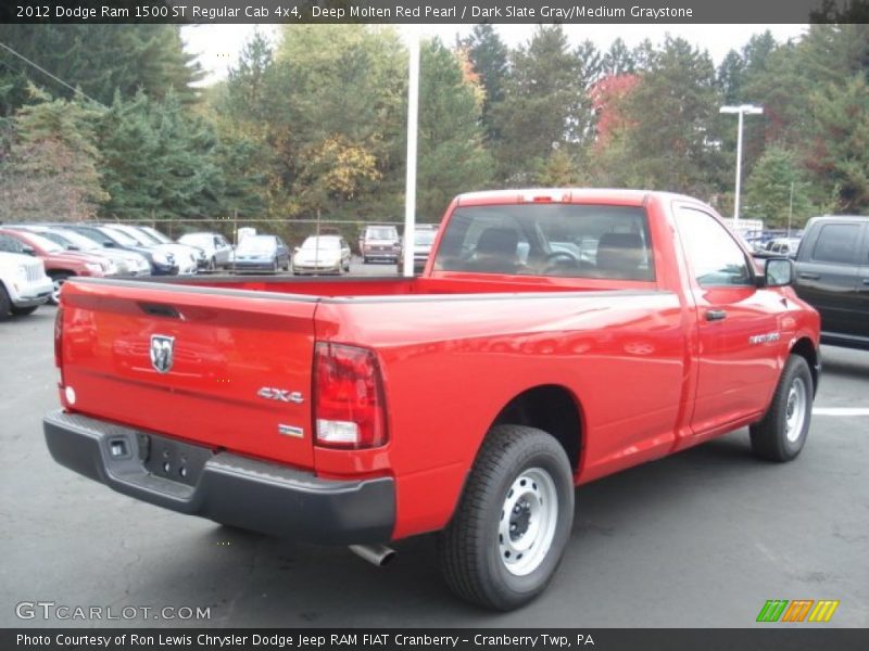 Deep Molten Red Pearl / Dark Slate Gray/Medium Graystone 2012 Dodge Ram 1500 ST Regular Cab 4x4