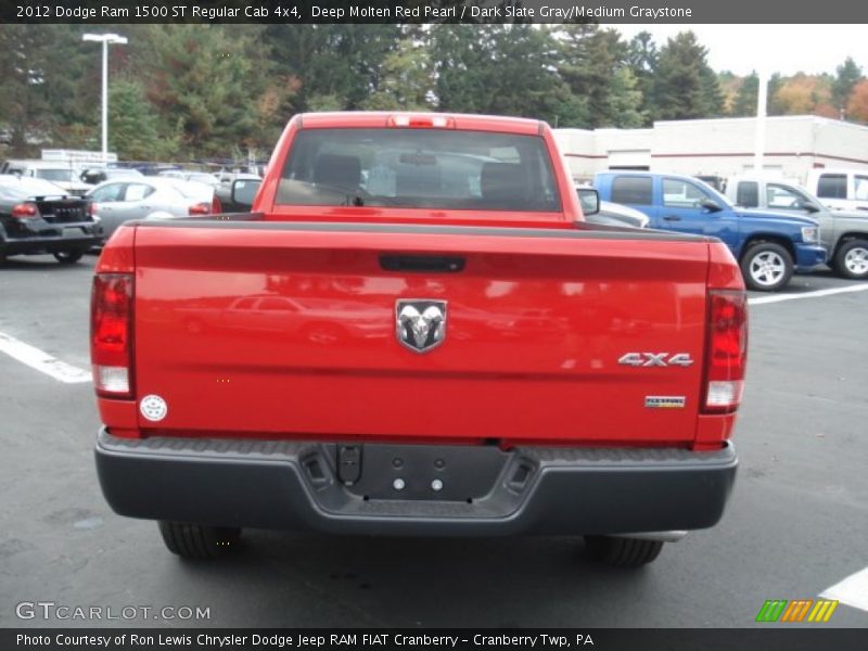 Deep Molten Red Pearl / Dark Slate Gray/Medium Graystone 2012 Dodge Ram 1500 ST Regular Cab 4x4