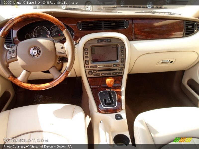 Chili Red Metallic / Ivory 2007 Jaguar X-Type 3.0