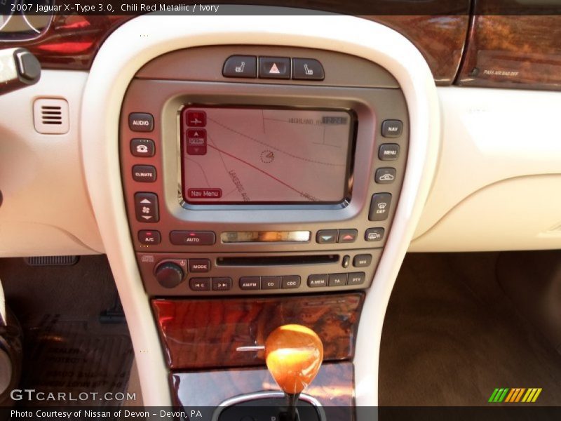 Chili Red Metallic / Ivory 2007 Jaguar X-Type 3.0